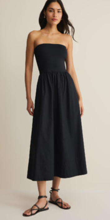 Z Supply Sunsought Strapless Midi Dress