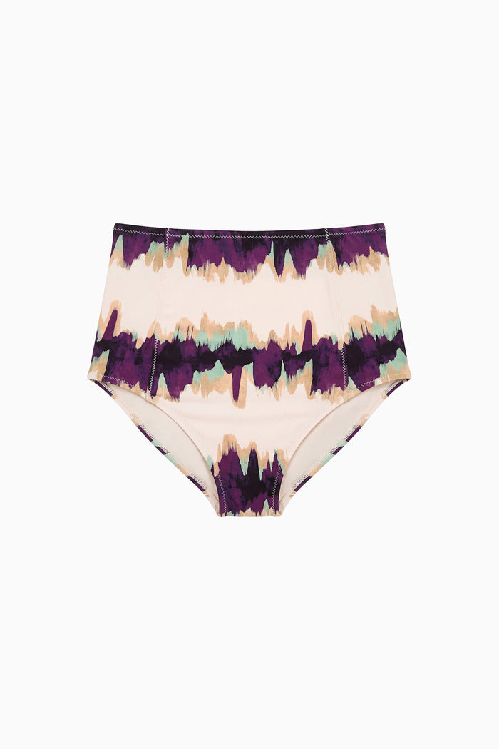 Zahara High Waisted Bikini Bottom - Quarry
