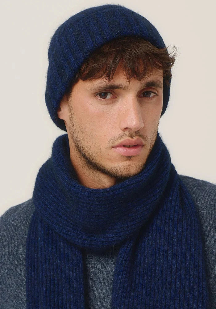 Possum and Merino

0527 Rib Beanie - A heater for your head, this fitted Merinomink beanie is big on cosiness, but light to wear. Rib detail and Merinomink branding add a touch of designer detail. A slim fit.

Made in New Zealand from an exclusive Merinomink blend of 50% ZQ Merino, 40% Brushtail possum and 10% Mulberry silk.
