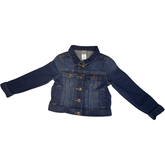 Simple Joys by Carter's Denim Blue Jean Jacket with Snap Buttons size 24M excellent used condition