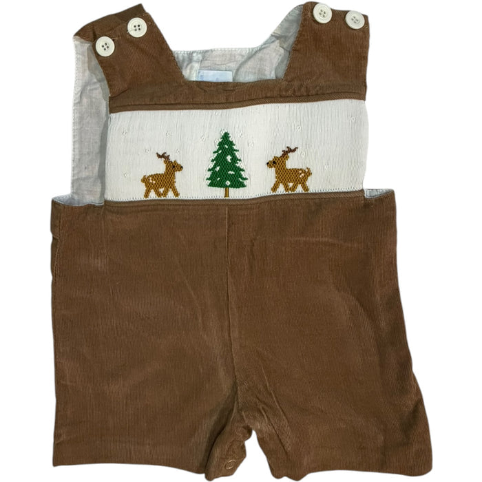 3M Remember Nguyen Brown Smocked Reindeer Shortall GUC