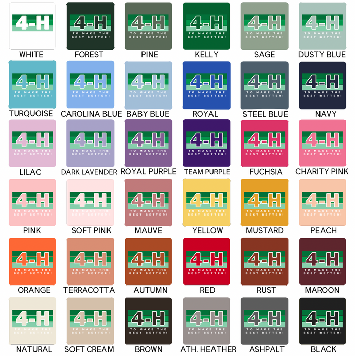 4-H Colorblock- Bella Canvas T-Shirt