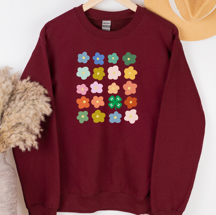 4-H Flowers– Crewneck