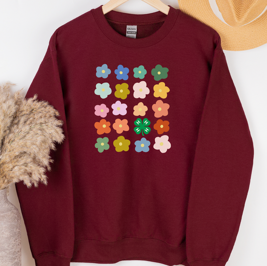 4-H Flowers– Crewneck