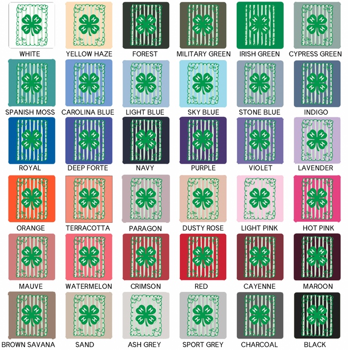 4-H Stripe/Bow– Crewneck