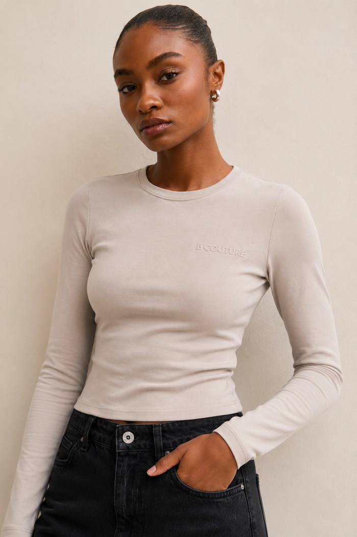 4-Pack Fitted Long Sleeve Stretch Cotton T-Shirts