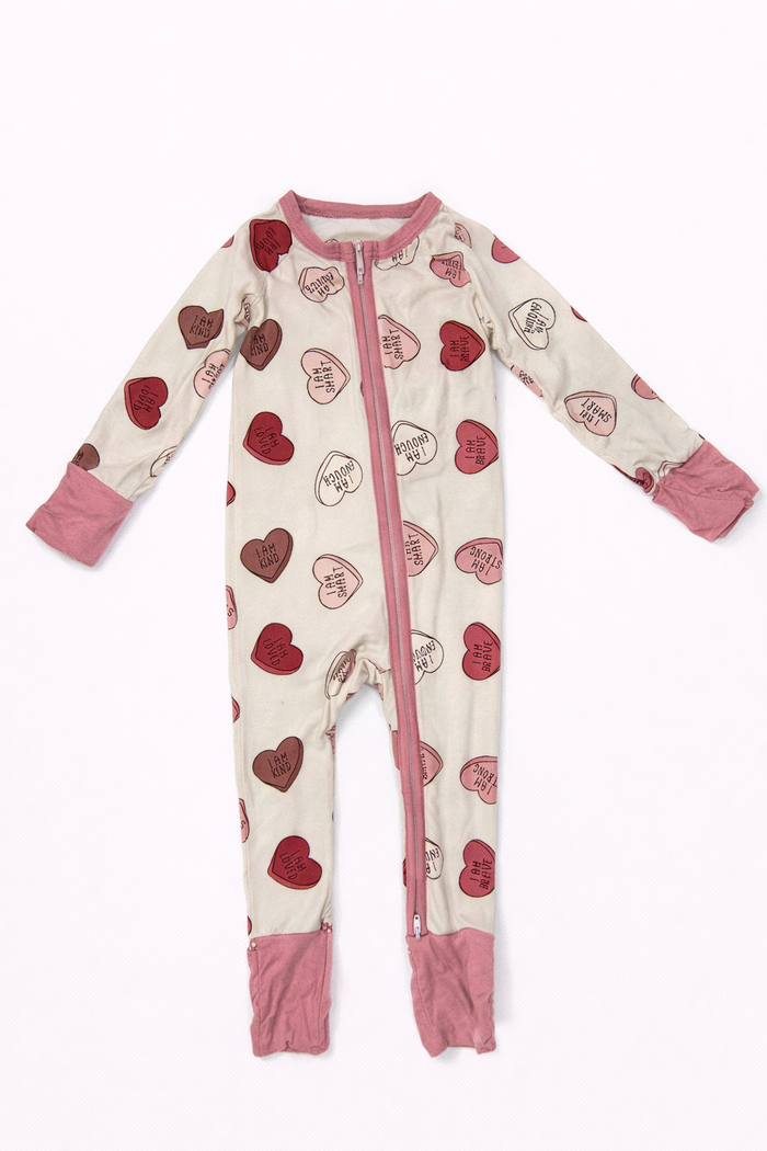 Bambean Baby Heart Bamboo Sleeper size 6-12M good used condition