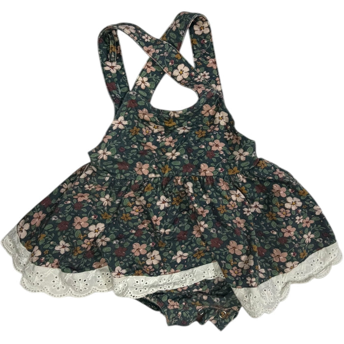 Love + Grown Clothing Co Floral Lace Halter Bubble size 6M good used condition