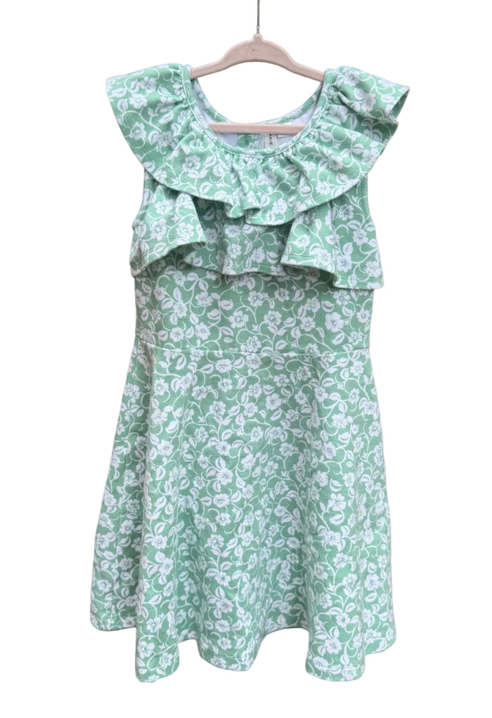 8 | Janie and Jack | Green & White Floral Dress | GUC
