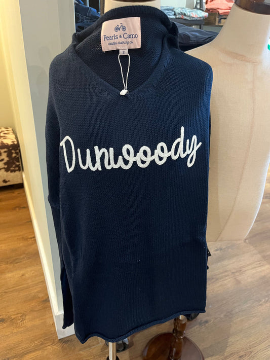 Pearls & Camo V-neck Dunwoody Sweater