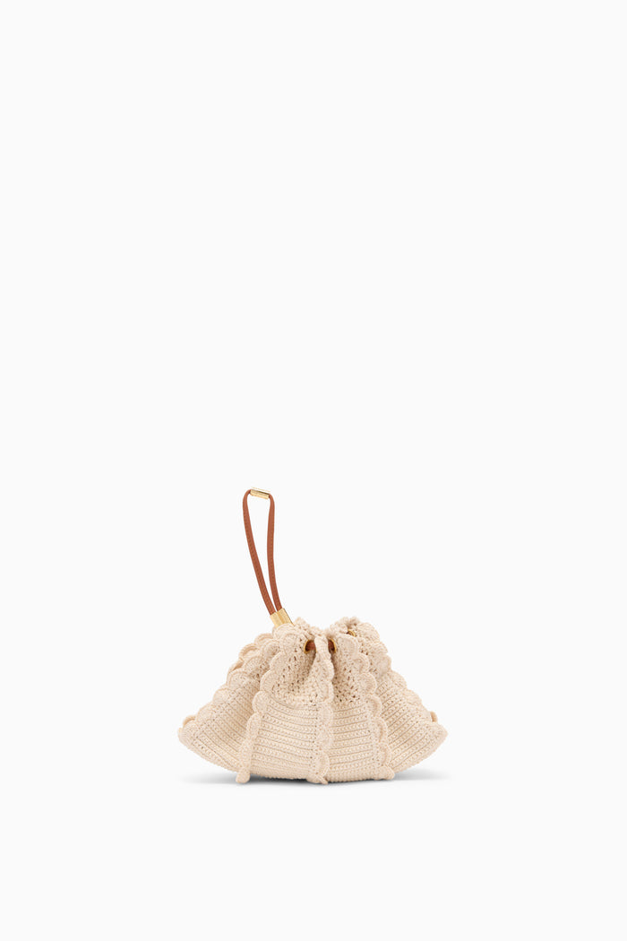 Adria Small Crochet Crossbody - Cowrie