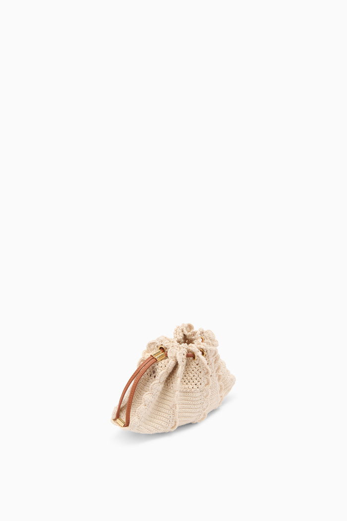 Adria Small Crochet Crossbody - Cowrie