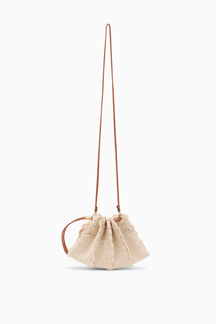 Adria Small Crochet Crossbody - Cowrie