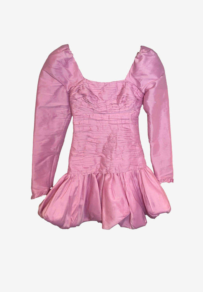 Aje Bijou Ruffled Pleated Taffeta Mini Dress image 0