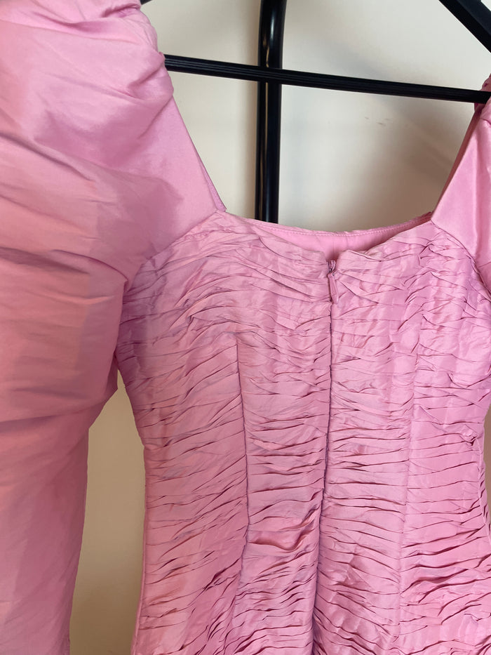 Aje Bijou Ruffled Pleated Taffeta Mini Dress image 2