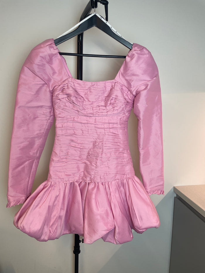Aje Bijou Ruffled Pleated Taffeta Mini Dress image 4