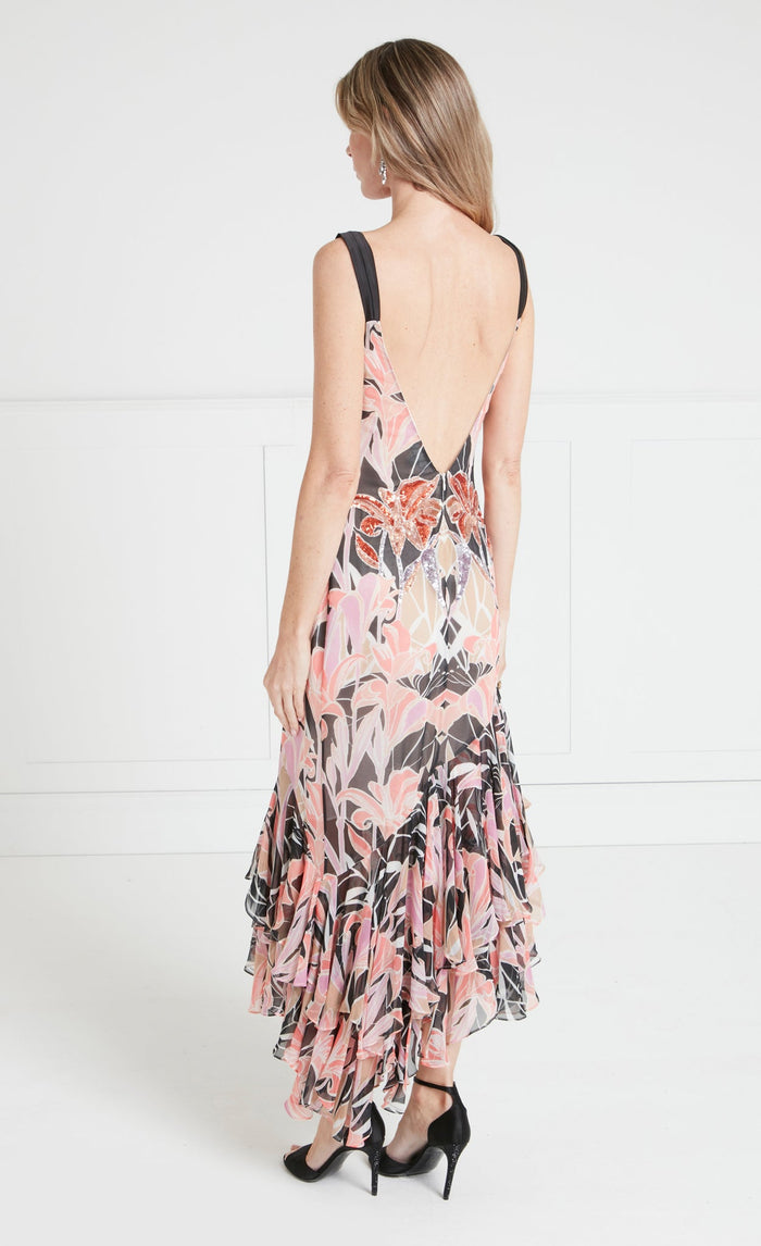 Alani Ruffle Dress - Pink