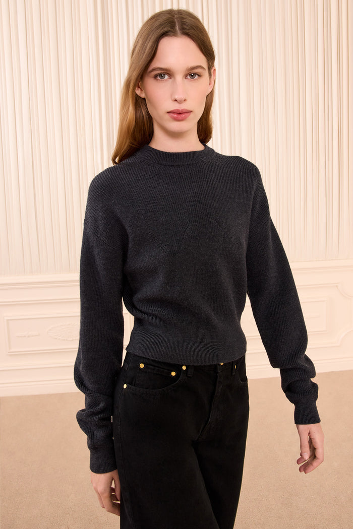 Alden Knit Pullover - Charcoal