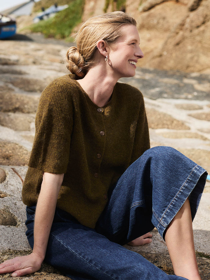 Alpaca Blend Short Sleeve Top