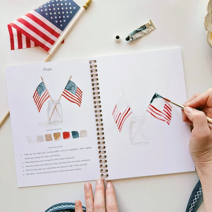 Americana watercolor workbook