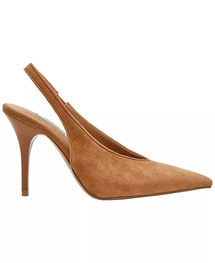 Andromeda Suede High Vamp Slingback Pumps in Chesnut - Amor Lafayette
