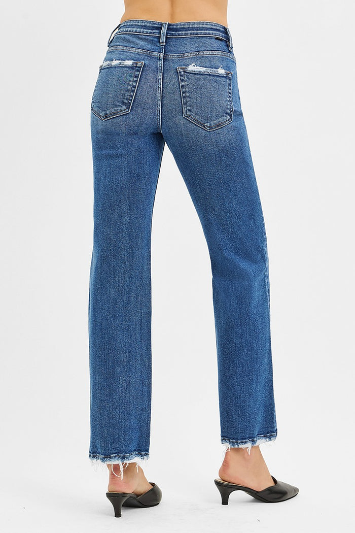 Ankle Straight Jeans |Edge