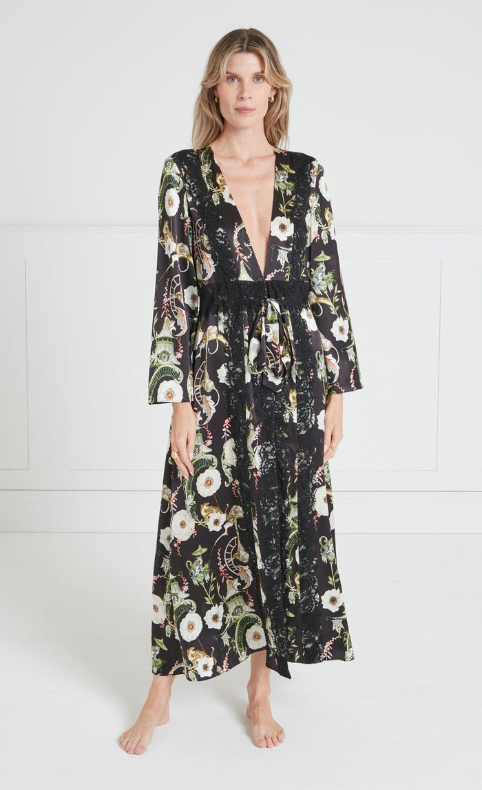 Aphrodite Robe - Black & Dark Euphoria