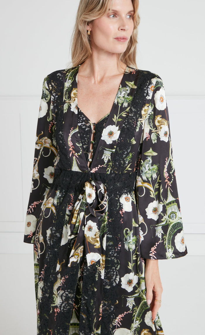 Aphrodite Robe - Black & Dark Euphoria