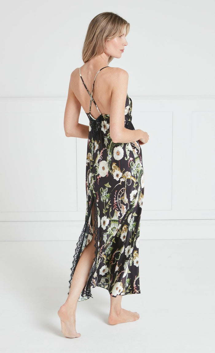 Aphrodite Slip Dress - Black & Dark Euphoria