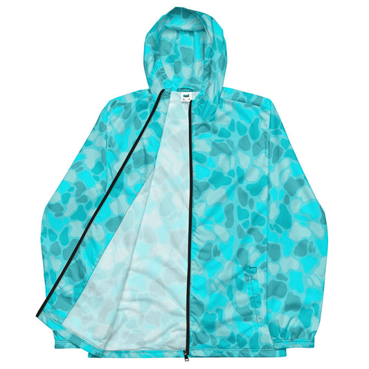 Aqua Windbreaker by Roc Sol, original art pattern jacket