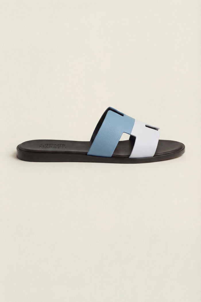 Arezzo Leather Sandal Blue & White