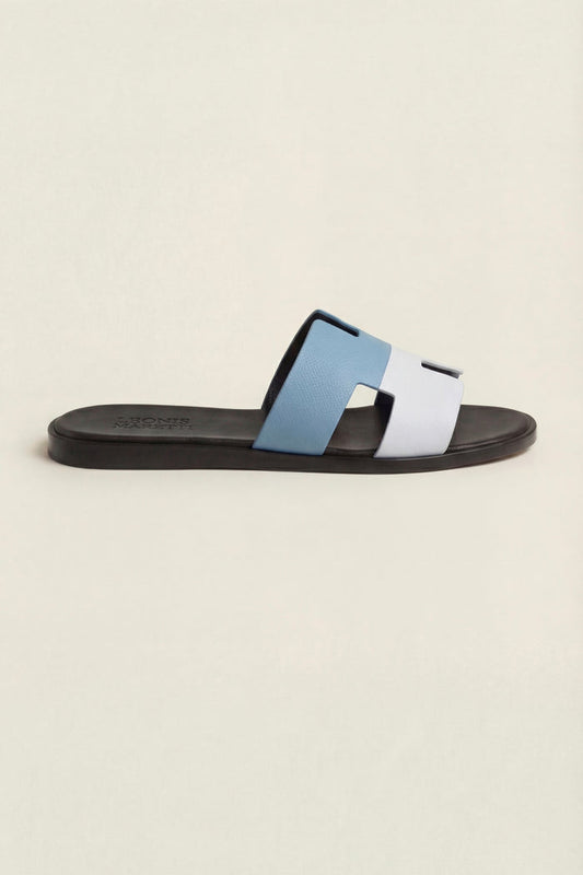 Arezzo Leather Sandal Blue & White