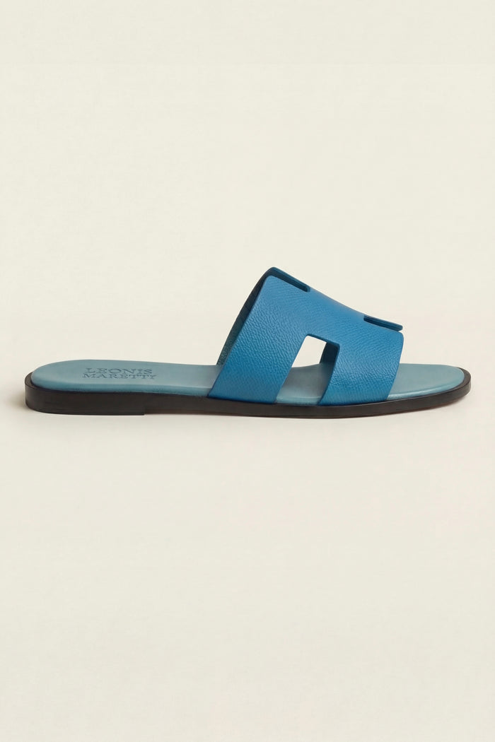 Arezzo Leather Sandal Ocean Blue