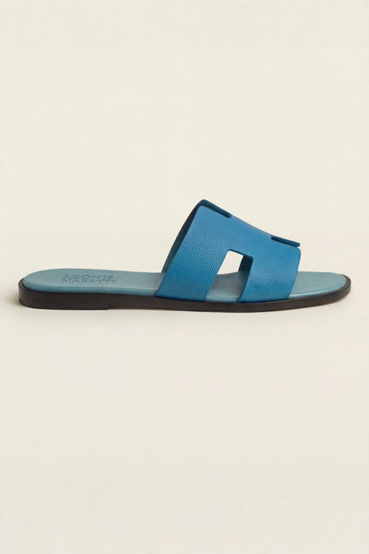 Arezzo Leather Sandal Ocean Blue