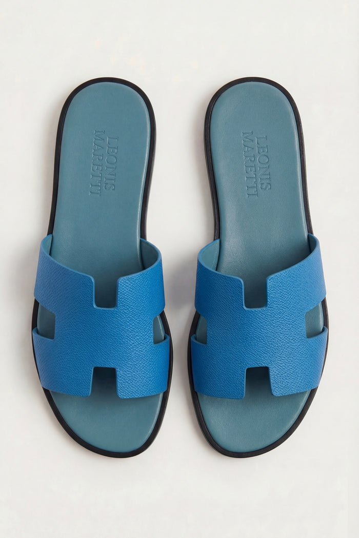 Arezzo Leather Sandal Ocean Blue