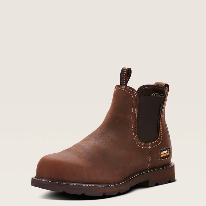 ARIAT Groundbreaker Chelsea Waterproof Steel Toe Work Boot