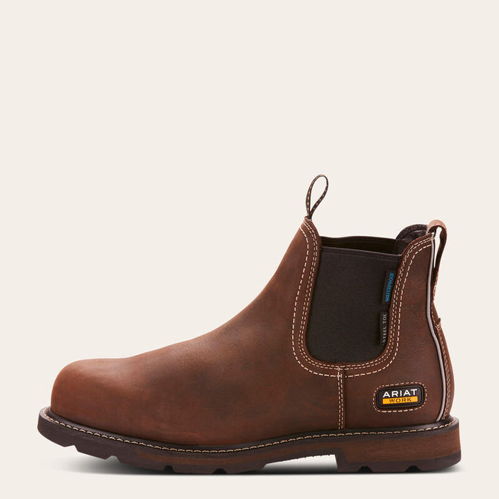 ARIAT Groundbreaker Chelsea Waterproof Steel Toe Work Boot