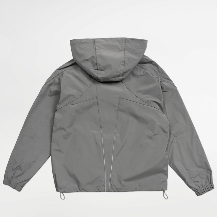 Arrow Windbreaker Jacket - Grey