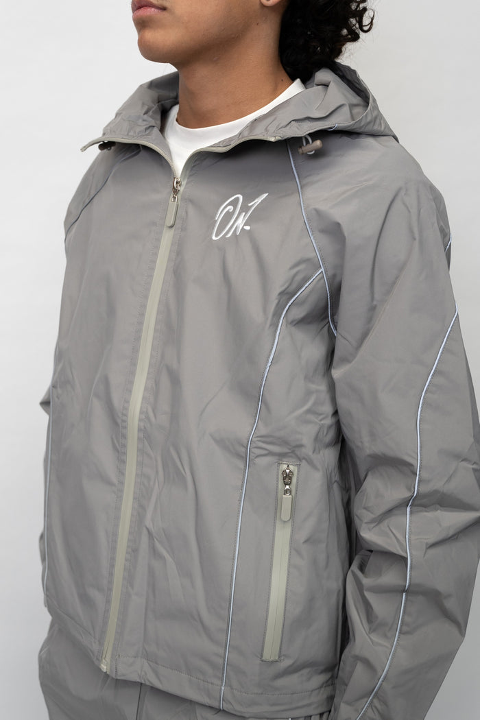 Arrow Windbreaker Jacket - Grey