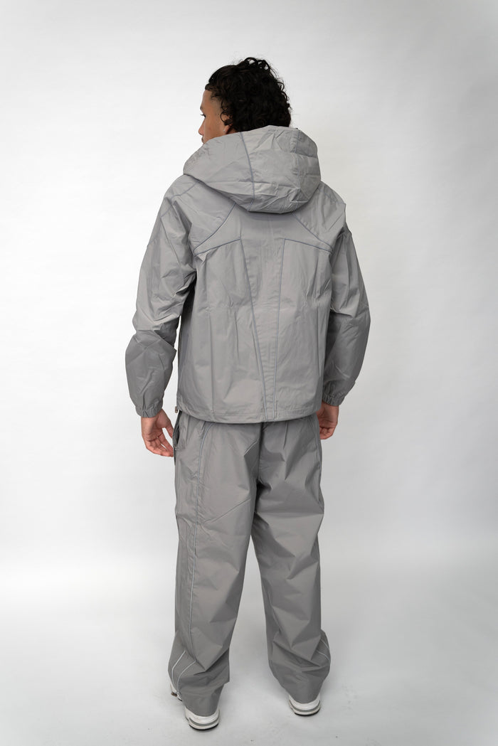 Arrow Windbreaker Jacket - Grey