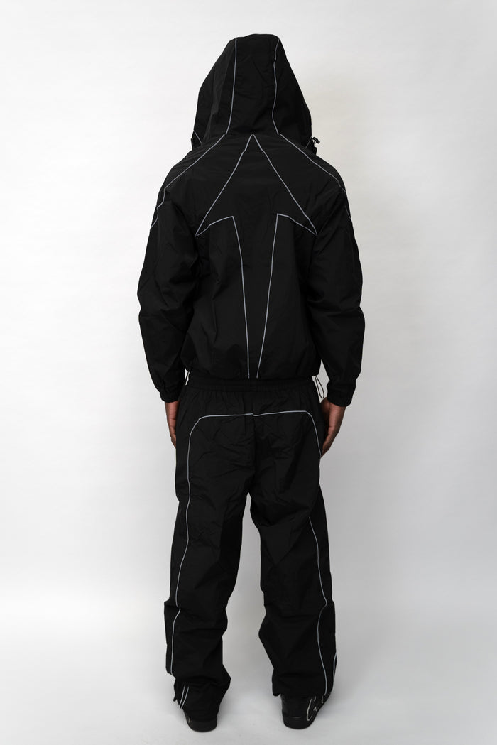 Arrow Windbreaker Pants - Black