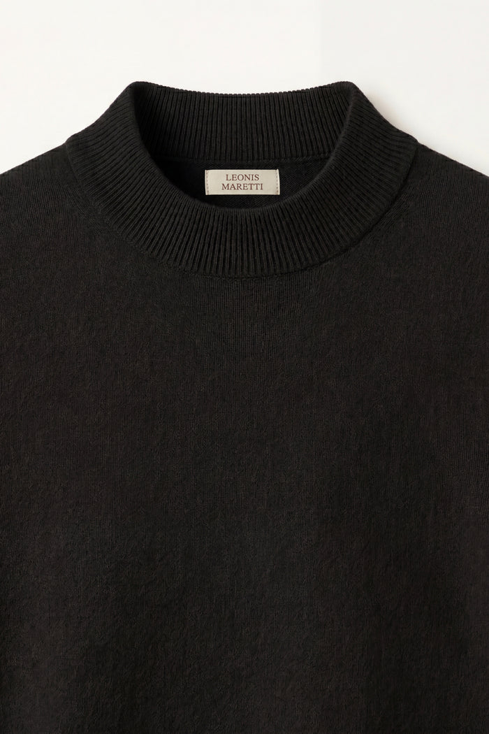 Aurelio Cashmere Knit Tee Black