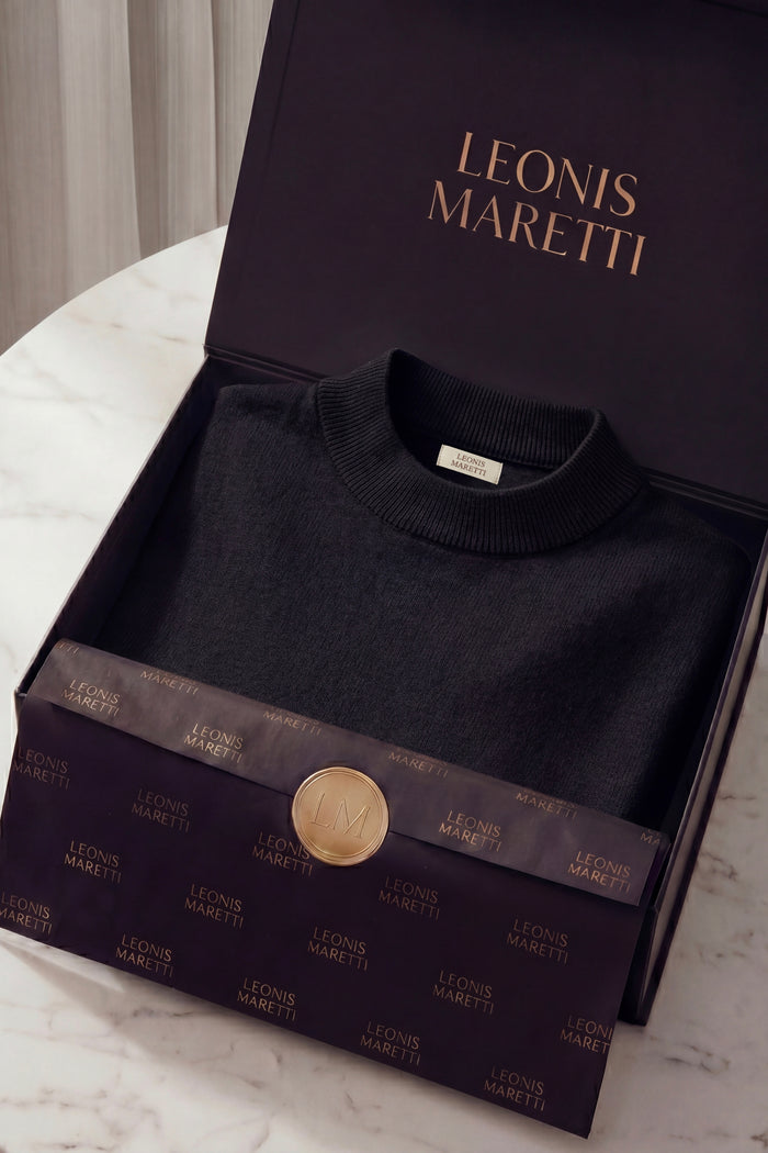 Aurelio Cashmere Knit Tee Black