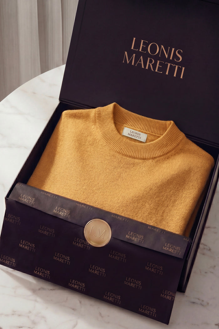 Aurelio Cashmere Knit Tee Camel