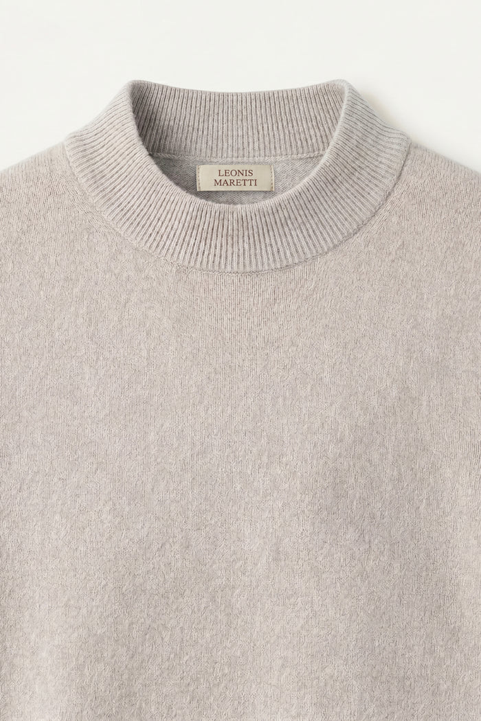 Aurelio Cashmere Knit Tee Grey