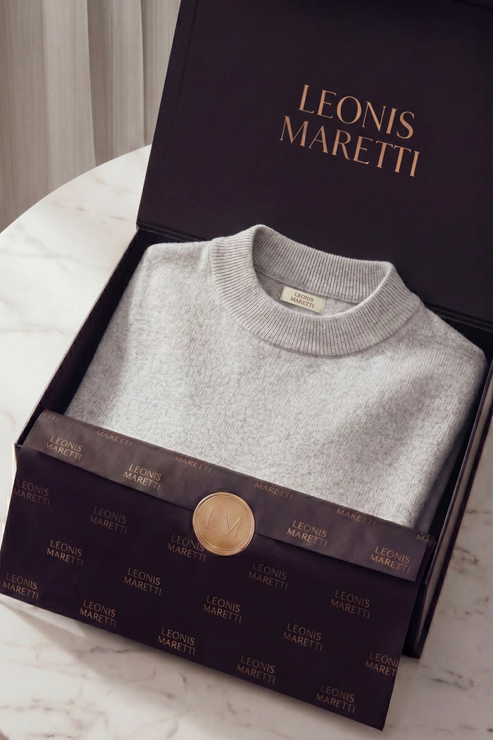 Aurelio Cashmere Knit Tee Grey