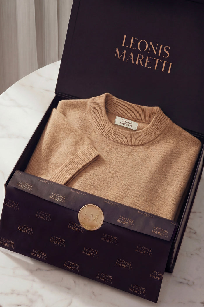Aurelio Cashmere Knit Tee Sand