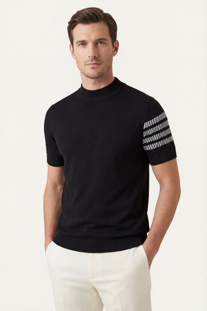 Aurora Cashmere T-Shirt Black