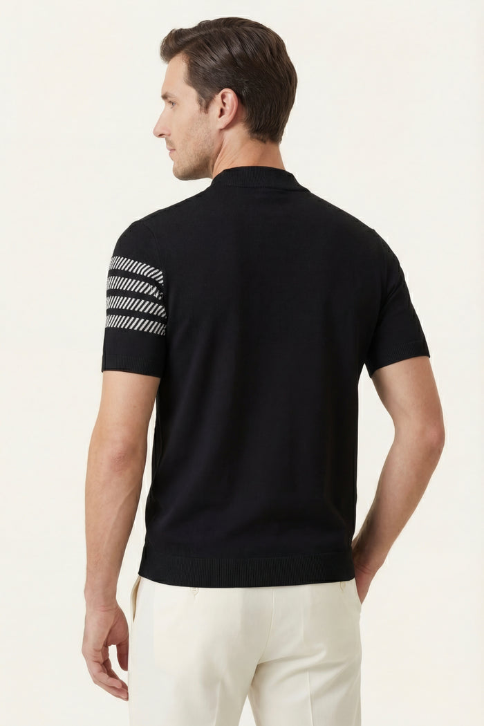 Aurora Cashmere T-Shirt Black