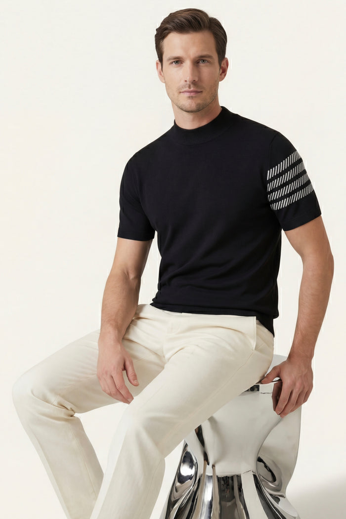 Aurora Cashmere T-Shirt Black